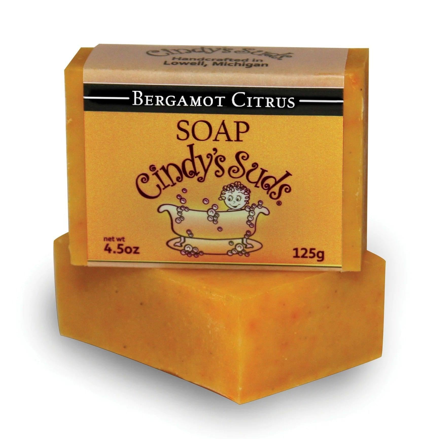 Cindy's Suds Bar Soap - Bergamot Citrus